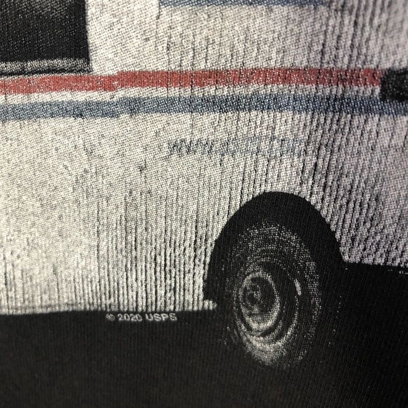 Graphic Tee USPS Mail We Deliver For You Black - Picture 4 of 4